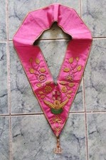 Super Vintage 18th Degree ROSE CROIX COLLAR & Antique Jewel VGC - UK FREEPOST