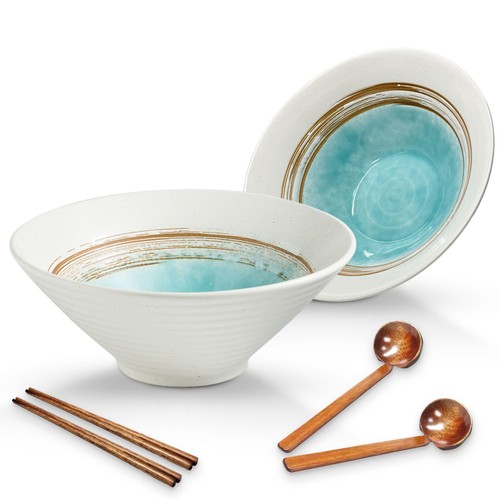 Mehrido ceramic ramen bowl - ceramic,