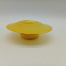 Vintage Yellow Satin Glass