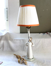 VINTAGE 1977 LLADRO NAO FIGURINE LAMP GIRL W/ HANDS ON HIPS GLOSSY MADE IN SPAIN