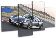 Porsche 918 Supercar Hybrid Cars MULTI CANVAS WALL ART Picture Print