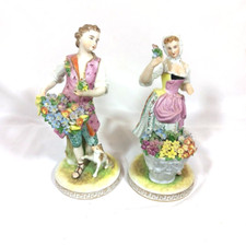 Dresden Couple Pair Figurines