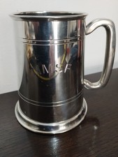 Unusual Vintage Masonic Pewter