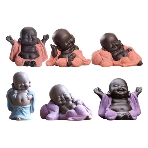 Cute ceramic little baby monk - cute,