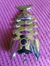 Stainless Steel 90s Lazy Fish Corkscrew.