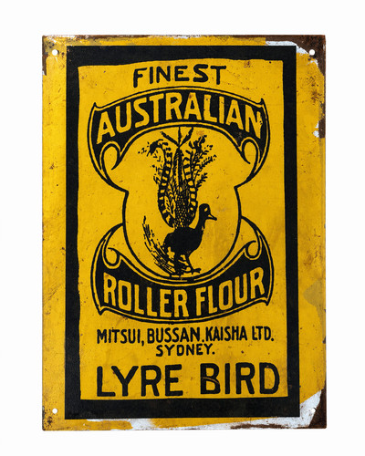 Vintage lyre bird roller flour - vintage,