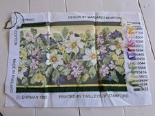 Ehrman Tapestry  / Needlepoint  - Spring By Margaret Murton Canvas only  started