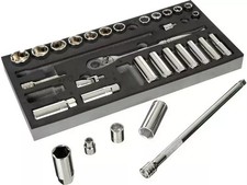 Halfords Advanced 31 Piece 3/8" Socket Set Modular Tray