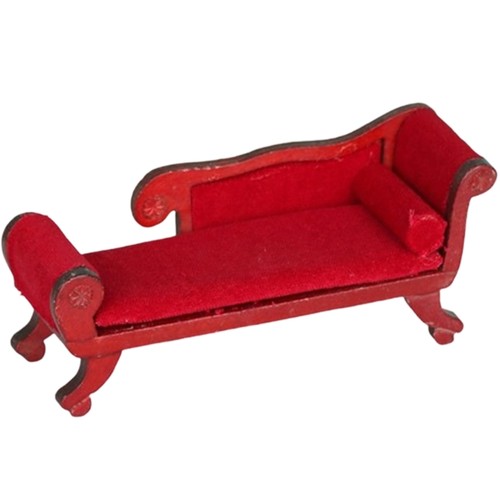 Victorian doll house - house, chaise