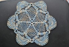 Vintage Hand Made Crochet Blue