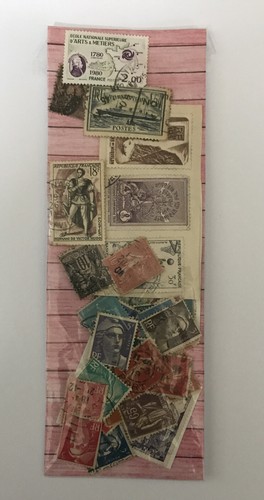 Assorted french postage stamps - assorted,