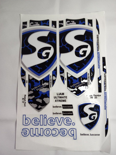 Cricket bat sticker - , 3d