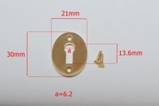 Solid brass box escutcheon - solid,