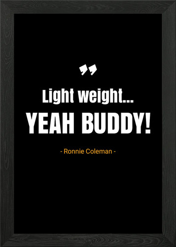 Ronnie coleman quotes framed - quotes,