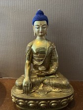 Tibetan gilt bronze - gilt, buddha