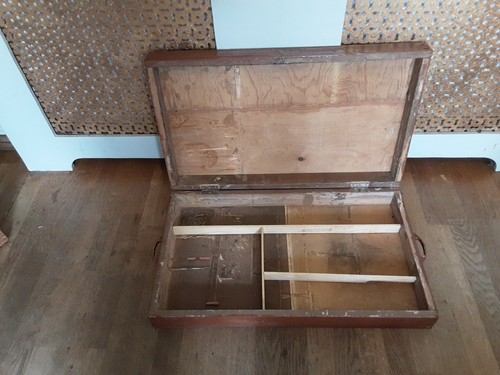 Large wooden case box - wooden, handmade