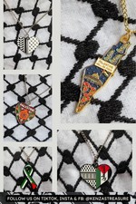 Free palestine necklace - palestine,