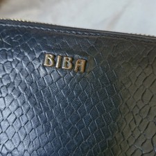 BIBA . BLACK  Snakeskin-Effect