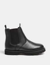 Marks & Spencer Boys Black Ankle Boots - M&S