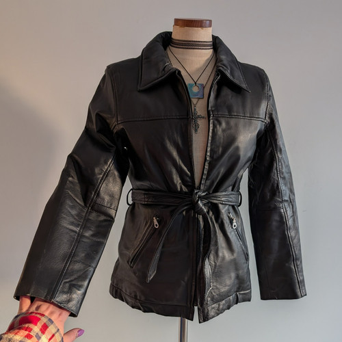Vintage black genuine - vintage,