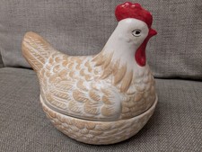 Large Vintage Ceramic Hen On