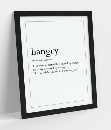 Hangry dictionary definition - dictionary,