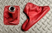 GENUINE RED MGF MK1 HANDBRAKE GAITOR & GEAR GAITER - FREE UK P&P