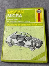 Haynes manual for Nissan Micra