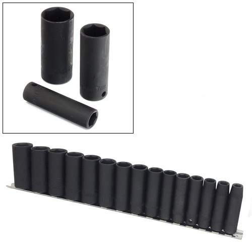 Deep impact socket set crv - 3/8,