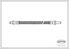 Rear Centre Brake Hose Land