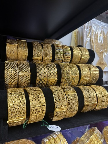 Gold plated bangles any - plated,
