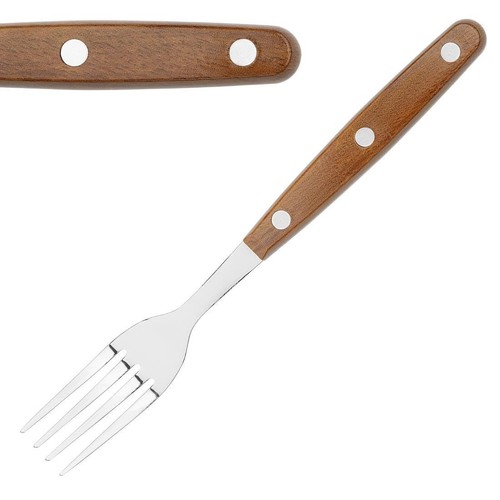 Olympia steak forks wood - steak,