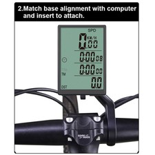 Large Screen Bike Computer for