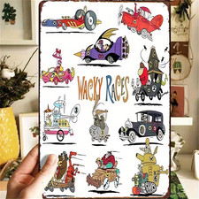 Wacky races metal wall sign - wacky,