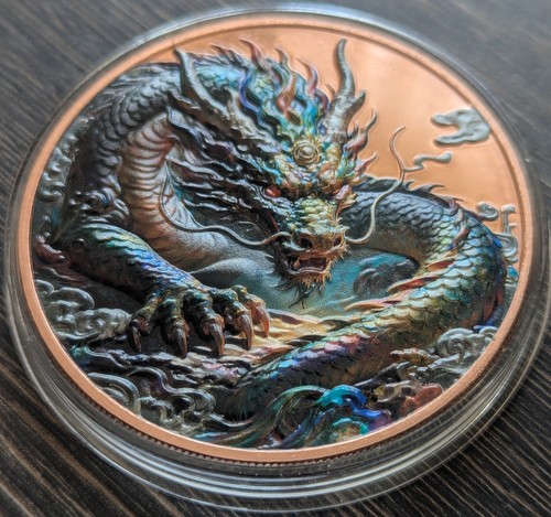 5oz copper dragon - dragon, high
