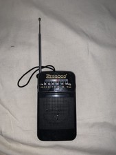 ZesGood Portable AM/FM Radio with Headphone Jack and Extendable Aerial