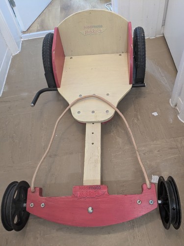 Kiddimoto boxkart wooden kids - boxkart,