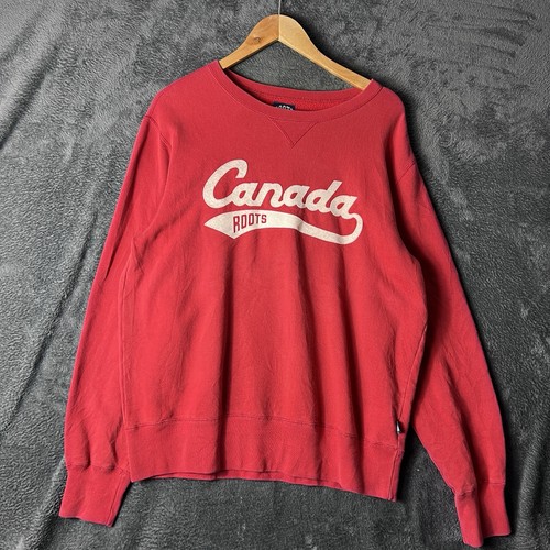 Roots canada red - roots, crewneck