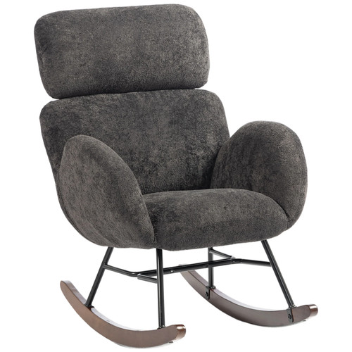 Dark grey rocking chair - dark,