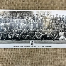 VINTAGE STUDENTS' UNION UNIVERSITY COLLEGE LEICESTER 1948-1949 B&W PHOTO