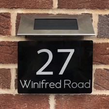 Personalised Solar Light Door