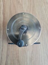 Antique Brass Trout Fly Reel Made In England 2  1/2" X 1"