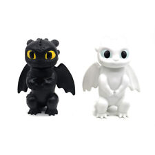 2Pcs/Set How to Train Your Dragon Toothless Light Fury 4.7'' Figures Model Toys