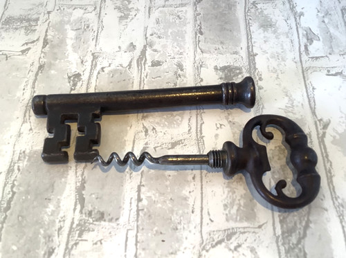 Vintage french metal corkscrew - french,