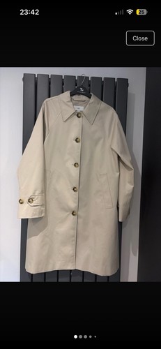 Women beige trench coat - beige,