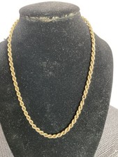 16" 9ct Gold Rope Chain