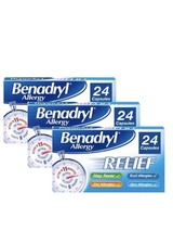 3 x 24 Benadryl Allergy Relief