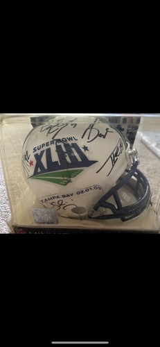 Super bowl multi signed mini - signed,