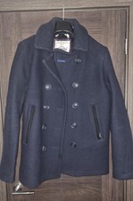 Vintage Superdry Bleecker Street Pea Coat Navy Size M 
