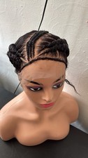 Bun All Back Cornrows Wig for
